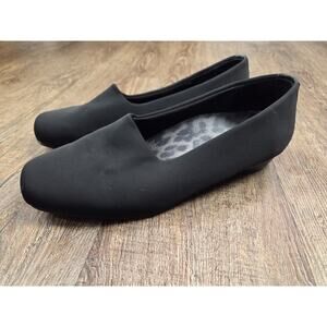 Vionic Powell Demi Wedge Slip On Black Loafers Women’s Size 6.5 NEW